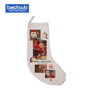 Sublimation Sequin Christmas Stocking Gold Silver SDWLP01G  - Image 4