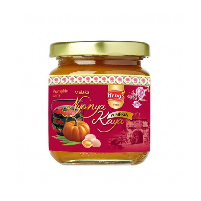 Heng's Kaya Pumpkin Spread 220g Made in Malaysia Coconut Flavour Jam for Breakfast Tea - Image 1