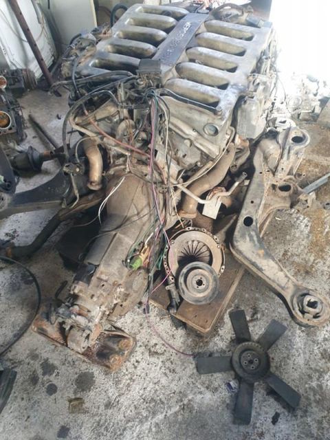 Mercedes Benz M120 6.0L S600 v12  Engine With Transmission - Image 3