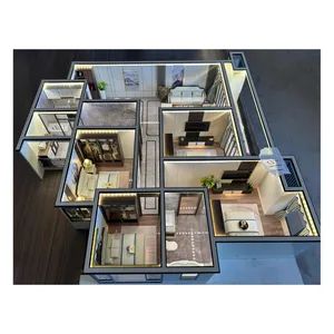 3D Customized Professional Design Apartment Interior Layout Miniature Scale Model - Image 1