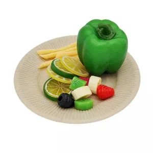 Hot Sale Biodegradable Sugarcane Bagasse Plates Paper Cup Cutlery Compostable Disposable Tableware Suit - Image 2