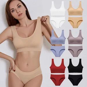 Chic Women's Seamless Lingerie Sets for Active Comfort Origin China Gender Women Age Group Adults HS Code 6212101000 Pattern Pure - Image 1