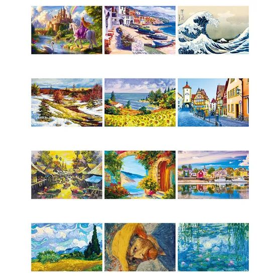 Customizable Cardboard Paper Jigsaw Puzzles 500 1000 Pieces Use Daily Origin China HS 3926909090 Size Customized Model NO. - Image 6
