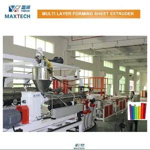 PS Thermoforming Sheet Extruder Machine HS Code 847720 Origin Shanghai Exhaust Exhaust Screw Single-Screw Model NO. YR120 150 - Image 2