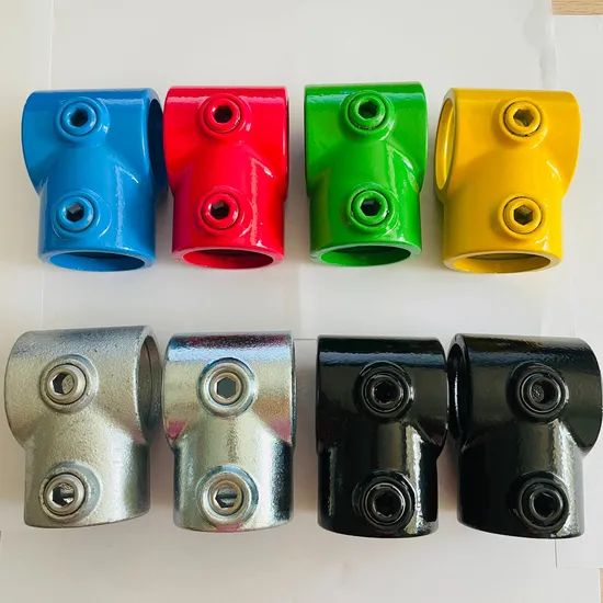 Pipe Connector Malleable Iron Railing Structural Short Tee Pipe Clamps - Image 2