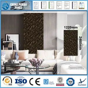WPC Wall Decoration Panel 1220X2440mm Outdoor Use Level a Usage Indoor Design Style Modern Customized Customized Model No. PVC UV - Image 2