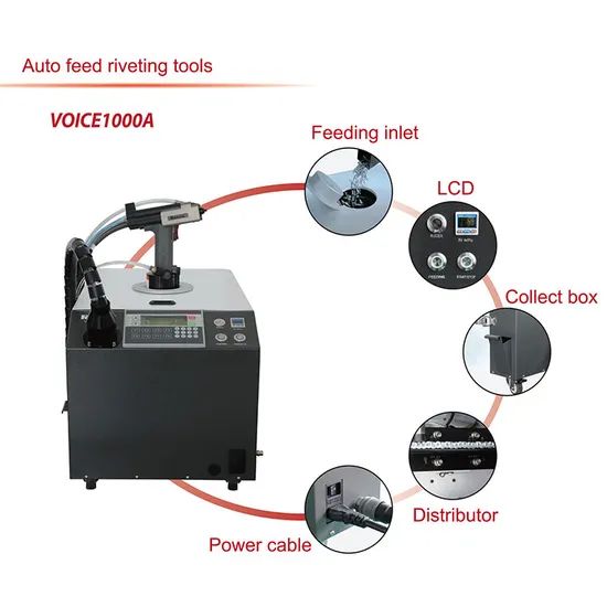 High Efficiency 3.2/4.0/4.8mm Air pneumatic Gun Auto Feed Riveting Machine Tool - Image 4