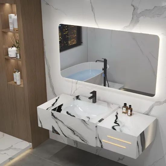 Clearance Design Bathroom Cabinets Mirror Bathroom Vanity - Image 1