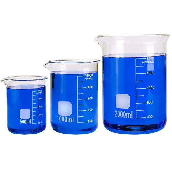 Laboratory Borosilicate 50ml Glassware Beaker with Spout Low Form Glass - Image 6