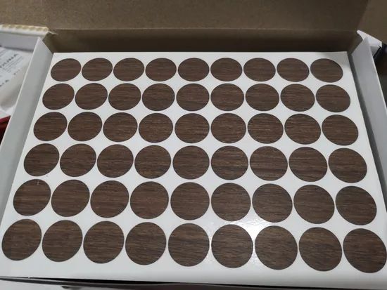 High Quality Adhesive PVC Screw Cover Caps Color White Material PVC Origin China Condition New Model NO. FUJUAN Trademark - Image 5