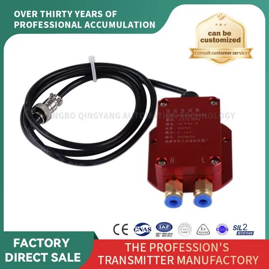 Wind Pressure (Differential Pressure) Transmitter Origin China IP Rating IP67 Specification PCS Certification ISO Trademark - Image 3