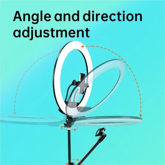 Dengwei Professional Ring Light with Phone Holder for Live Streaming - Image 4