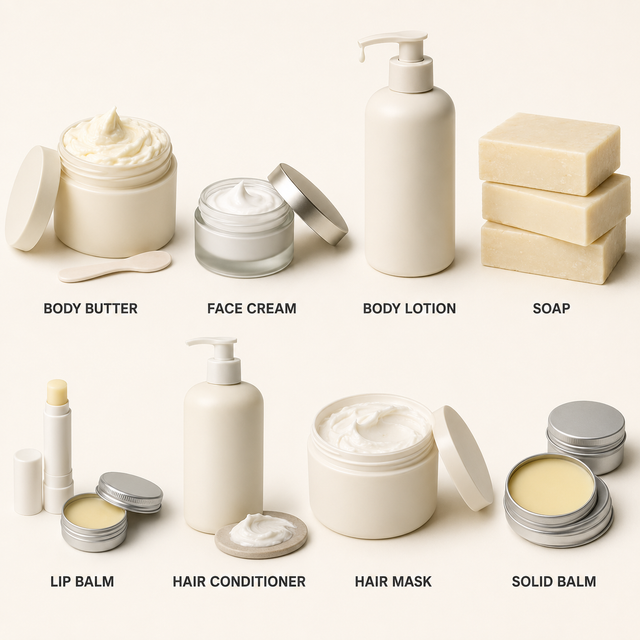 Wholesale Cold Pressed Shea Butter Cocoa Butter Mango Seed Butter Cosmetic Grade Raw Material for Soap Making Skin and H - Image 1