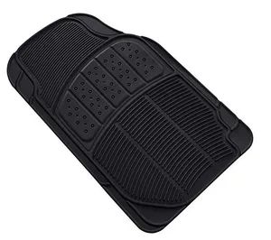 3 PCS PVC Car Mat Black - Image 2