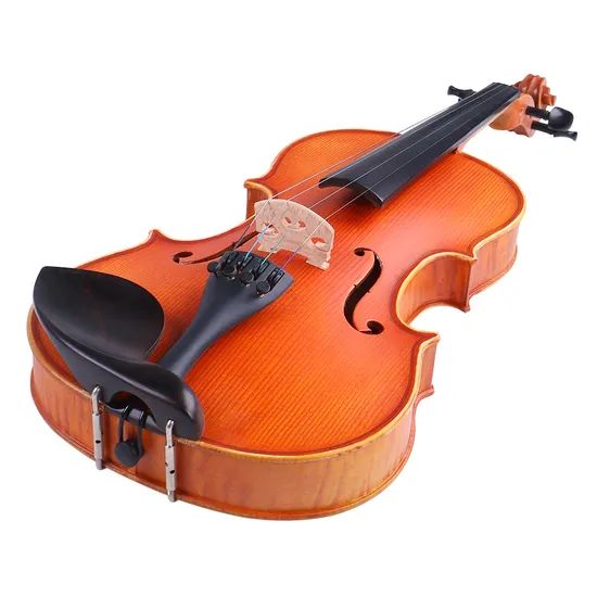 Violin Handmade Professional All Solid Fiddle String Instruments with Case and Bow - Image 3