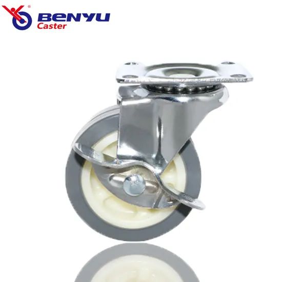 1 5 Inch Brake Caster Wheel Light Duty Furniture Castors - Image 4