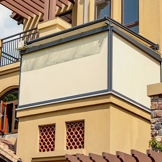 Motorized Zipper Track Outdoor Screen Roller Blinds Origin China Trademark OEM Warranty 1 Year Model NO. ZPS001 HS Code - Image 6