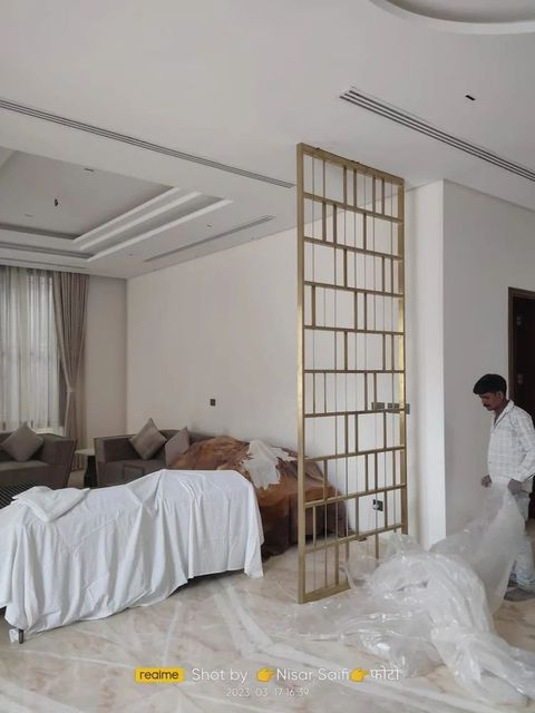 Stainless Steel Wall Partitions Services Insulation Acoustic Coating PVD Coating Place Of Origin India Material Stainless - Image 2