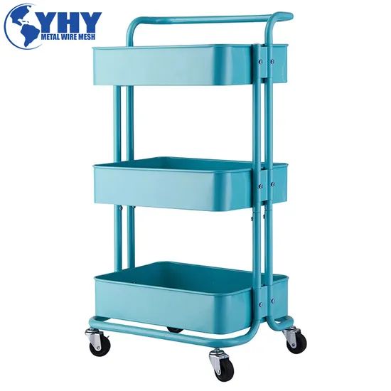 3tier Multifunction Storage Trolley Rack Office Shelves - Image 2