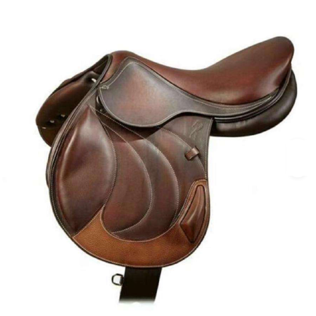 Genuine Buffalo Leather Horse Saddle - Image 2
