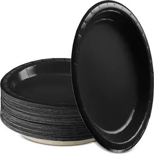 Hot Sale Fashion Round Holiday Colorful Disposable Paper Plates - Image 1