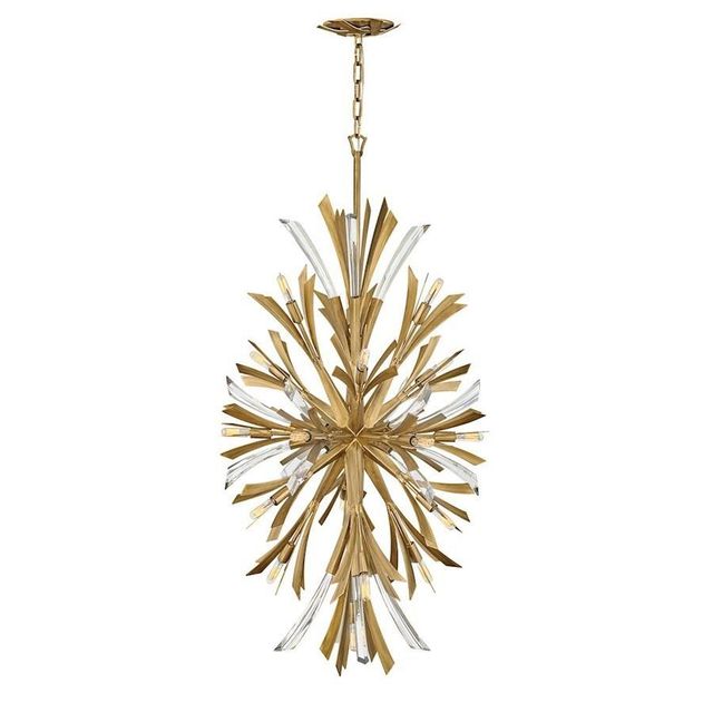 Fredrick Ramond Vida 19 Light Chandelier, Burnished Gold Fixture - Image 1