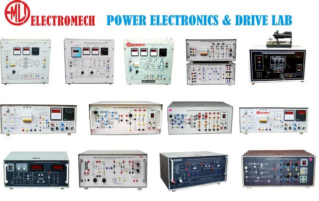Power Electronics & Electrical Drive Lab Instruments Training Module 3 Phase Ac Voltage Regulator, 3 Phase Bldc Motor Speed Control, 3 Phase Cycloconverter And Synchronous Motor Speed Control, 3 Phase Dual Converter, 3 Phase Induction Motor Speed Control Using Variable Frequency V/f Constant Mode, - Image 1