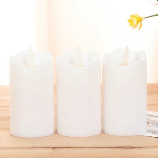 Battery Operated Flameless LED Pillar Candles with Timer Flickering Electric Decorative Light - Image 5