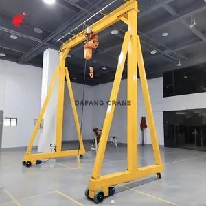 Adjustable Height Small Mini Portable Mobile Gantry Crane 5 Ton - Image 2