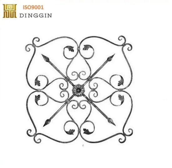 Wrought Iron Stair Railing Panels Parts Origin China Stair Tread Metal Trademark DINGGIN HS Code 8306299000 Baluster Cast - Image 6