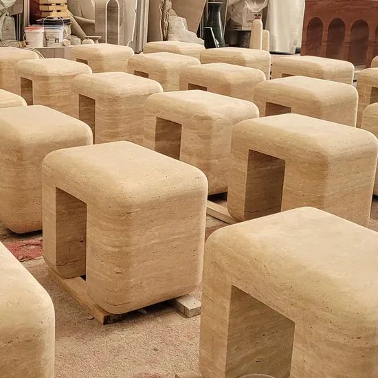 Luxury Customized Natural Stone Furniture Marble Top Stone Dining Table Coffee Table - Image 6