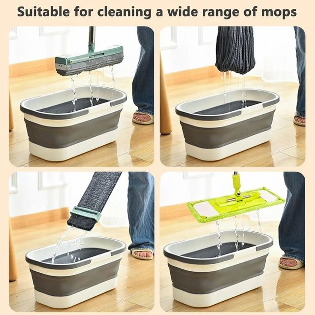 Silicone White Foldable Wash Basin Color White Shape Rectangular Colour Multicolour Design Collapsible I Deal In New - Image 9