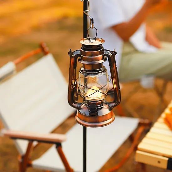 Rechargeable Brass Retro Style LED Lanterns Origin China Trademark WTHZ Model NO. LL034 Light Source LED Housing Material - Image 1