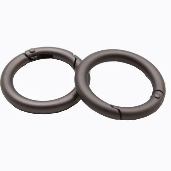 Small Size Round Shape Cheap Carabiner Metal Snap Hook Logo Custom Color Silver Condition New OEM/ODM Accepted Special Snap - Image 3