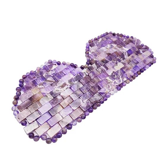 100% Natural Amethyst Eye Mask Skin Care Eye Massage Tool - Image 2