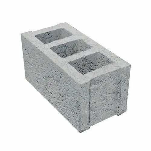 Hollow Cement Concrete Blocks Color Grey Block Type Hollow Shape Rectangular Material Concrete Size 16 in x 8 in x 4 in Usage/Application Side Walls, Floor, Roof, Partition - Image 1
