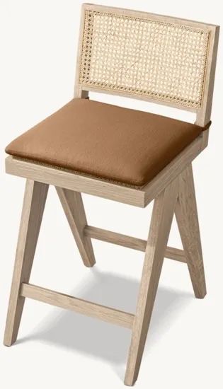 Stylish Rattan Bar Chairs for Modern Home Dining Spaces Volume 0.8 Origin China Padding Wood Rotary Fixed Condition New Trademark - Image 4
