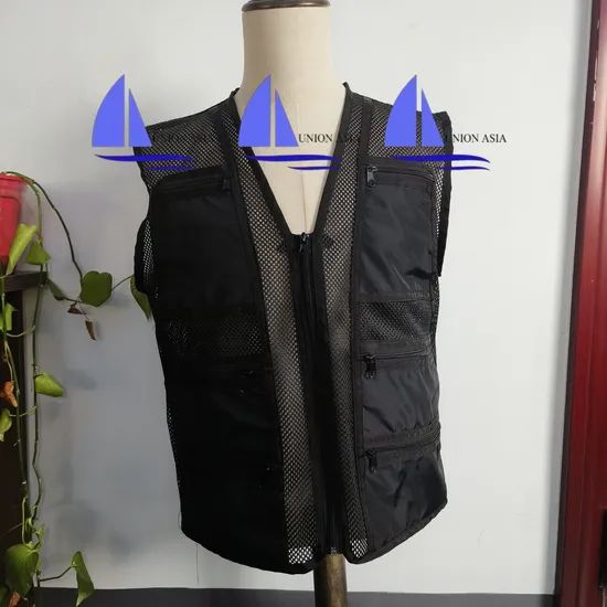 a Black Mesh Fishing Vest - Image 3