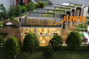 Scale Townhouse Villa Model Building with Interior Layout (JW-240) - Image 3