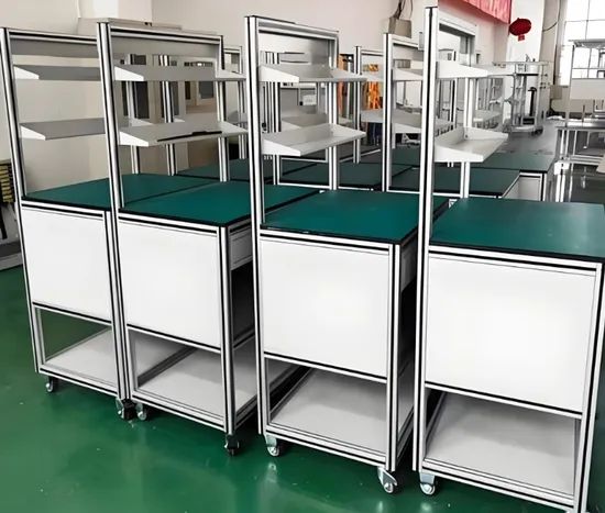 Factory Aluminum Anti Static Workbench Assembly Line Extra Shelf Work Table Worktable - Image 2