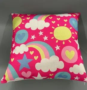 Customized Digital Printed Sofa Polyester Throw Pillows - Image 1