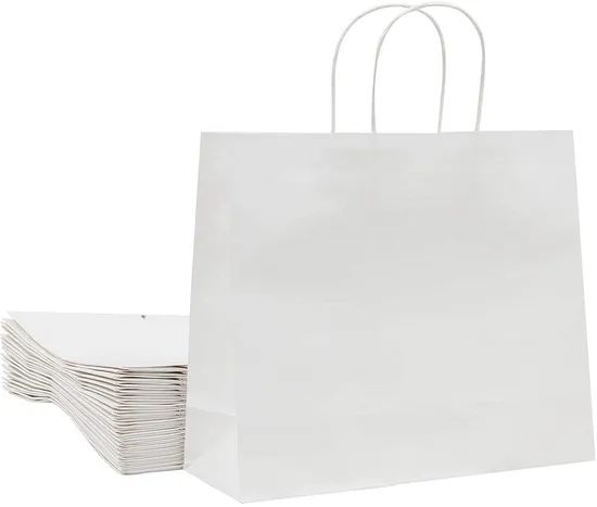 Reinforced Bottom Custom Size White Extra Large Kraft Bags Color White Origin China Hardness Soft OEM Available Material Paper - Image 1