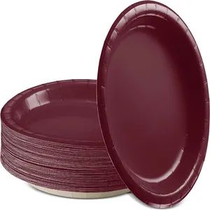 Hot Sale Fashion Round Holiday Colorful Disposable Paper Plates - Image 5
