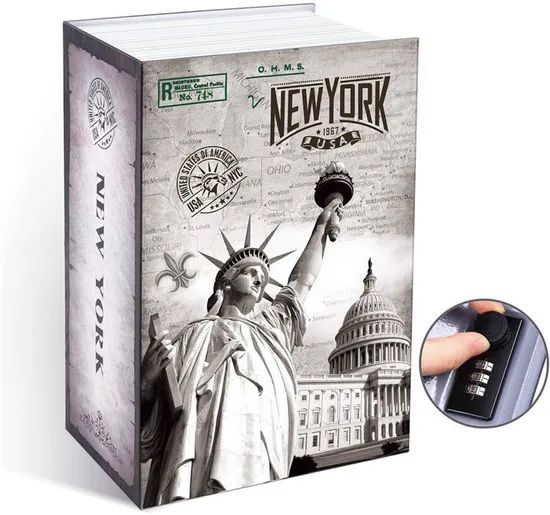 Secret Hidden Book Safe Combination Lock Storage Box Safe Book Box for Money - Image 2