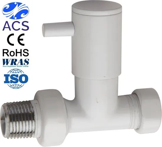 15mm Straight Radiator Valve White Paint Origin China HS Code 8481804090 Model NO. RV1512-WP Trademark COMFORT / OEM Production Capacity 100000000 - Image 1