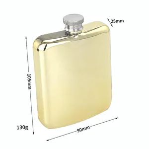 304 Stainless Steel Hip Flask Set with Funnel Shot Glass Gift - Image 4