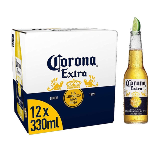Golden Lager Export Selection Featuring Corona Extra Beer Bottles With Secure Packaging - Image 1