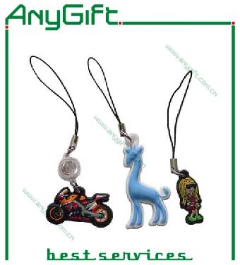 PVC Phone Strap Custom Logo Fashion Eco-Friendly LAG-PS 1Y MOQ100 - Image 1