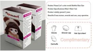 Professional Hair Color Dye Nice Bubble Hair Color Shampoo Easy DIY - Image 3
