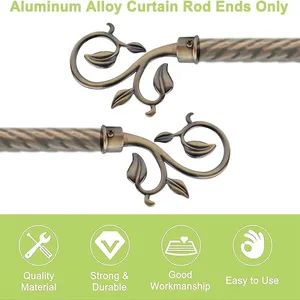 Window Curtain Rod with Aluminium End Cap - Image 3